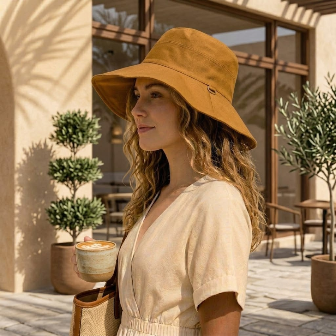 Solvane Ultra-Wide Brim Sun Hat | UPF50+ Protection